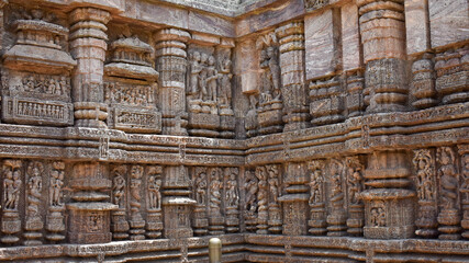 Puri, Odisha/ India - June 19 2022: Konark Sun Temple, Architecture Marvel of Eastern India at Odisha, Puri