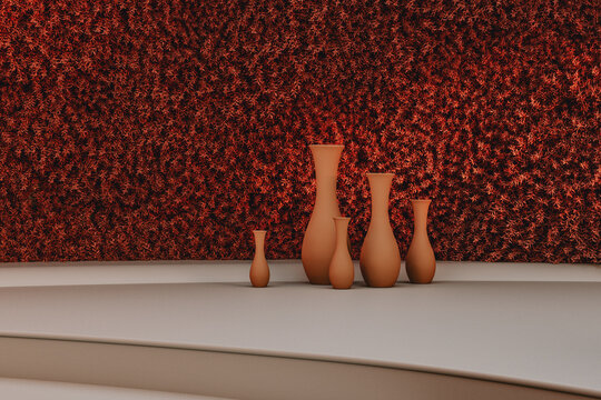 futuristic metaverse space at sunset