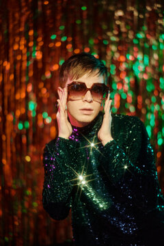 Young Man In Sparkling Clothes