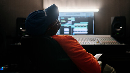 Tired Producer In Recording Studio
