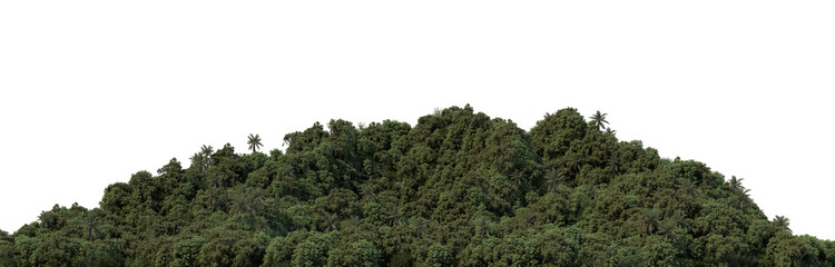 Fototapeta premium Mountain on a white background