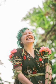  Non binary model in park 