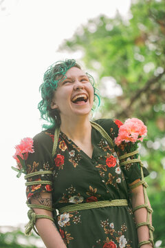  Non binary model in park 