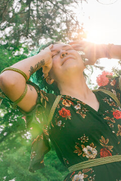  Non binary model in park 