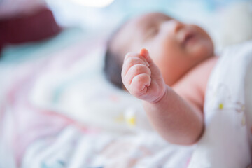 little girl  bathing in the tub
