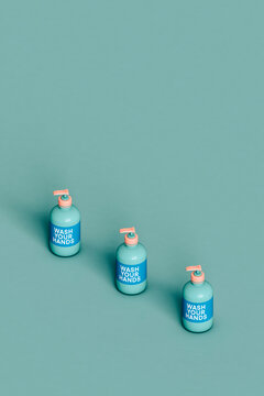 Three Soap Bottles With The Text 