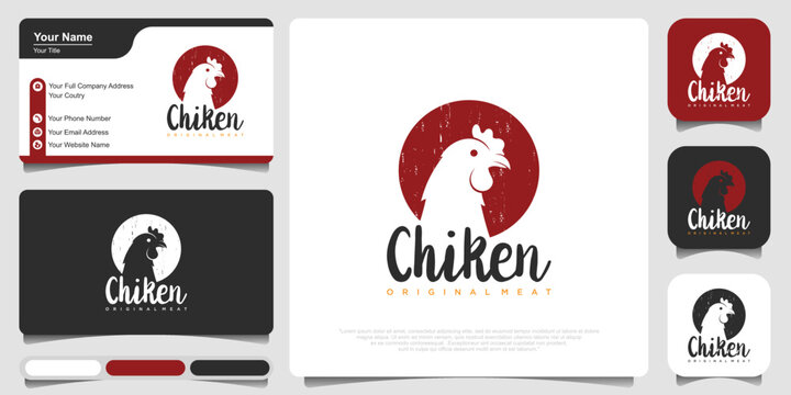 Chicken Logo, Roasted Chicken logo vector illustration.