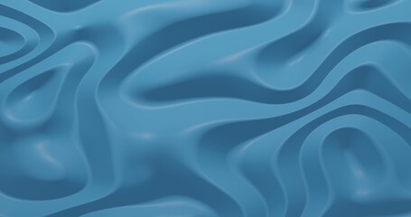 abstract blue wave background 3D illustration