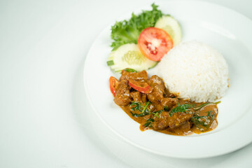 Thai food, fish curry paste