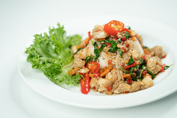 Stir Fried Shrimp with Basil