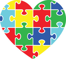Autism Puzzle Heart