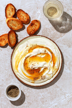 Whipped Ricotta Cheese And Toasts