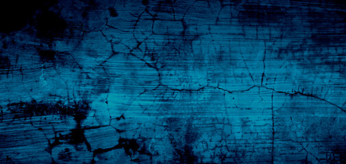 Abstract wallpaper concrete wall stucco surface dark blue black color.