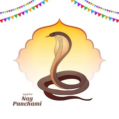 Hindu festival happy nag panchami celebration background