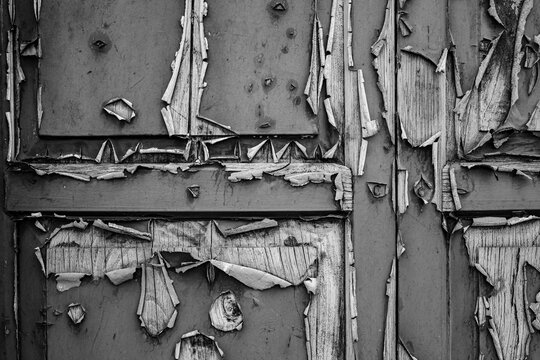 An old wooden door.