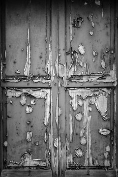 An old wooden door.