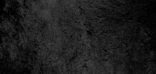 Fototapeta na wymiar Dark black textured concrete stone wall abstract background.