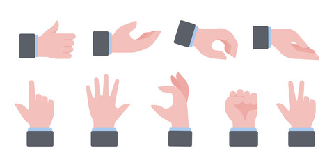 hand gestures of business people element for finance