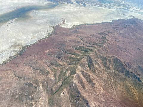 Mountain in Utah from above