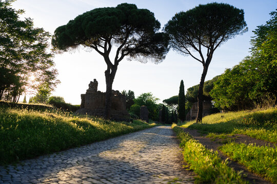 The ancient Appian Way in Rome