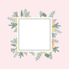spring plant blank frame