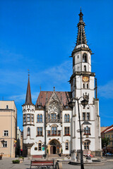 Fototapeta premium Town hall. Zabkowice Slaskie, Lower Silesian Voivodeship, Poland.