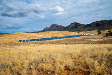 Fototapeta na wymiar Solar Power Station in the Outback