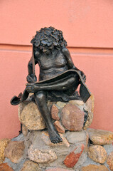 Sculpture of Bachus in Zielona Góra, lubuskie Voivodeship, Poland