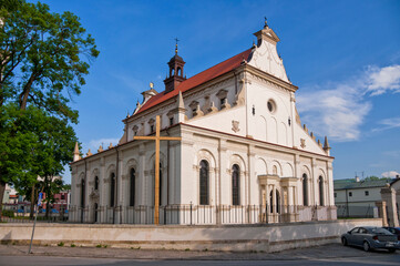 Fototapeta na wymiar Cathedral of the Lord's Resurrection and St. Thomas the Apostle in Zamość, Poland