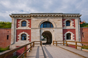 Fototapeta na wymiar The former Szczebrzeska Gate in Zamość, Poland