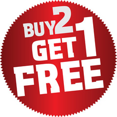 BUY 2 GET 1 FREE VECTOR STAMP