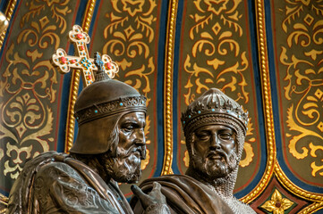 Golden Chapel in the Archcathedral Basilica of St. Apostles Peter and Paul. Poznan, Greater Poland Voivodeship, Poland.