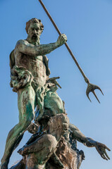 Fototapeta premium Neptune fountain. Poznan, Greater Poland Voivodeship, Poland.