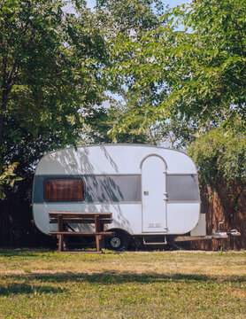 Old Trailer House In Nature