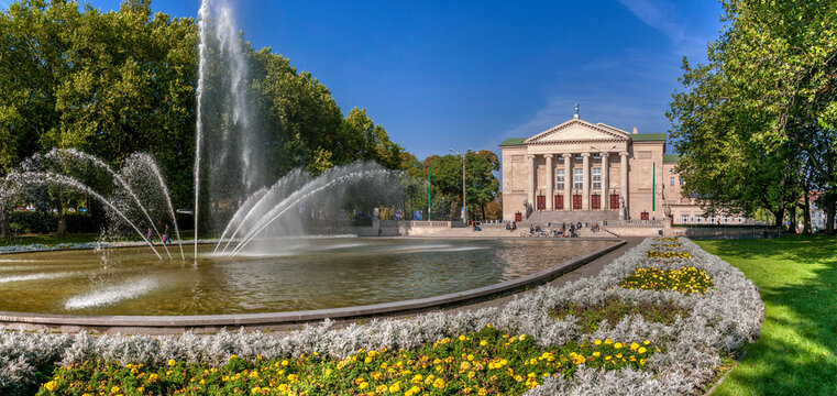 Grand Theater of Stanislaw Moniuszko. Poznan, Greater Poland Voivodeship, Poland.