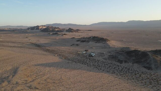 Twentynine Palms in California at sunrise