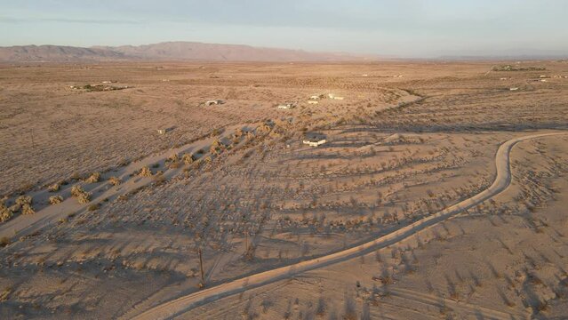 Twentynine Palms at sunrise in California