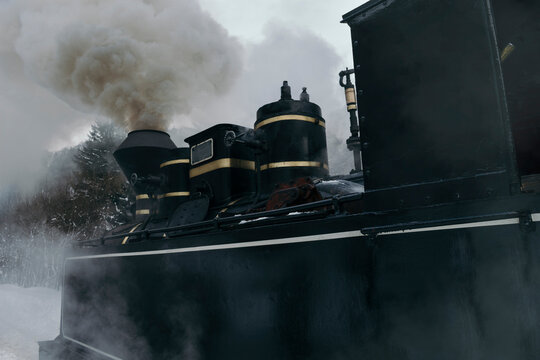 Steam locomotive detail
