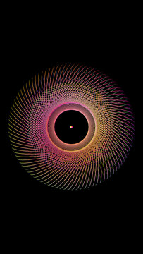 A circle of threads and point.