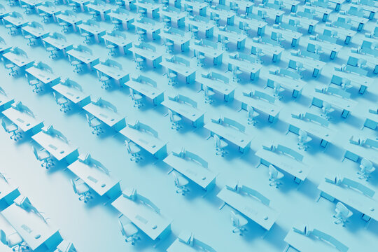 Empty desks