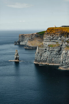 Beautiful scenery at the cliffs of Moher, ireland