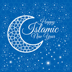 Obraz na płótnie Canvas happy islamic new year vector illustration