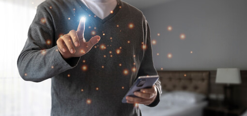 businesspeople may use their cellphones to access the Internet in cutting-edge 3D formats and...