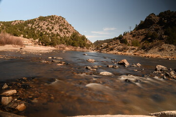 Flowing river in colorado