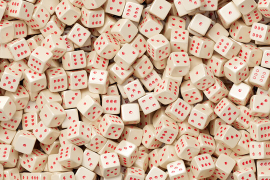 Dices with hearts