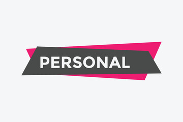 personal text symbol. personal text web template Vector Illustration.
