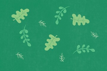Leaf background illustration