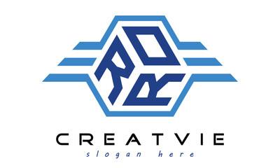 ROR three letter geometrical wings logo design vector template. wordmark logo | emblem logo | monogram logo | initial letter logo | typography logo | business logo | minimalist logo |