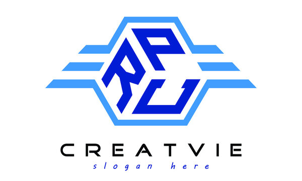 RPC three letter geometrical wings logo design vector template. wordmark logo | emblem logo | monogram logo | initial letter logo | typography logo | business logo | minimalist logo |