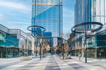 modern office building in the city